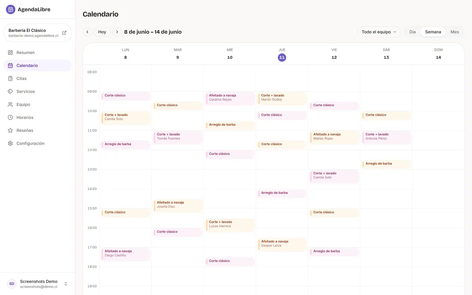 Tu semana, bajo control — AgendaLibre para psicólogos