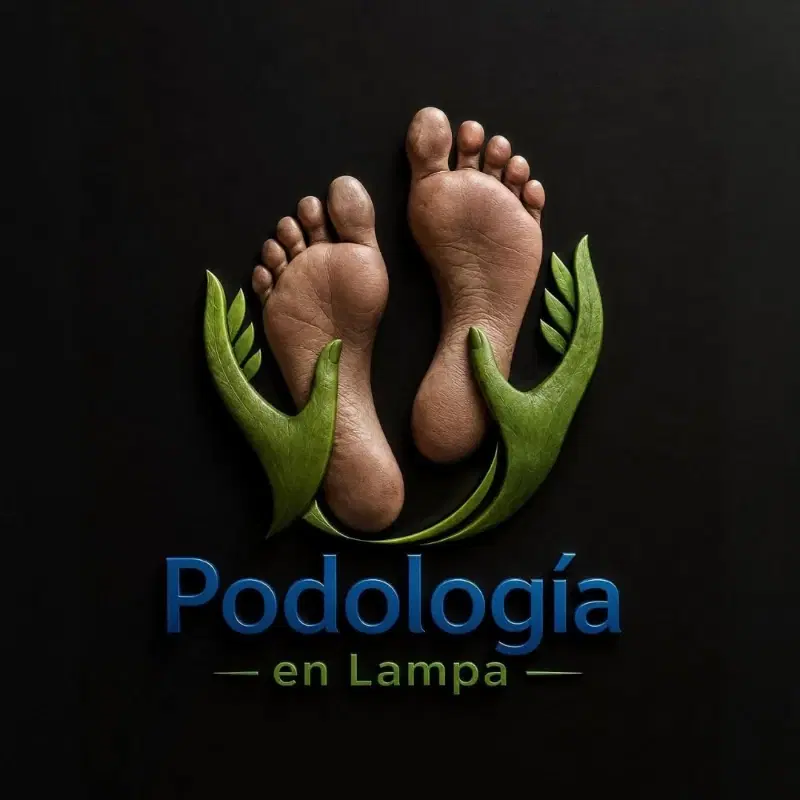 Logo de Podologia en lampa